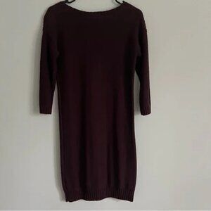 Old Navy Wine Burgundy Cable Knit Sweater Dress Old Navy Wine Burgundy Cable Kni